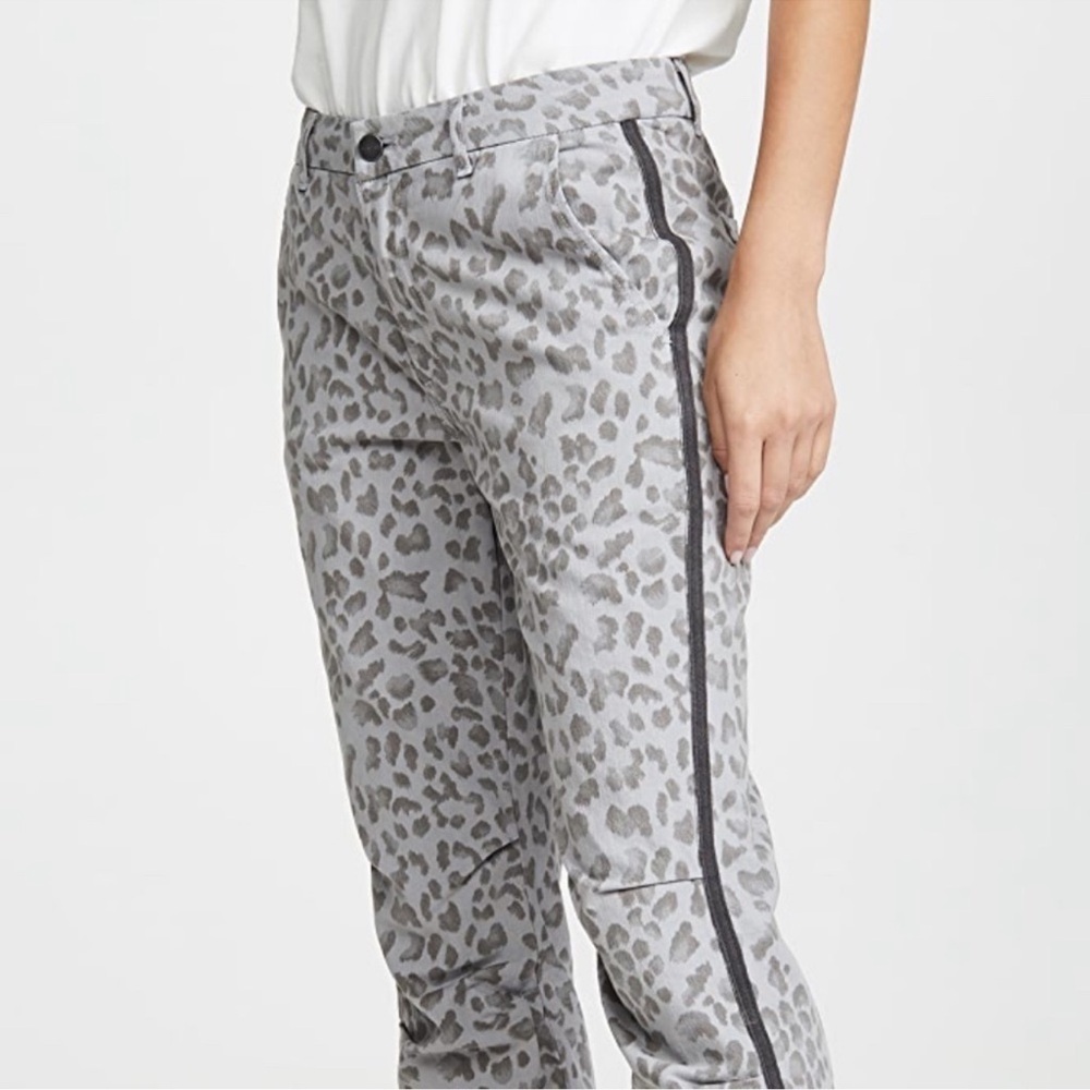 Sundry Cotton Twill Zip Leopard Print Jogger Sz 27 - Picture 7 of 16
